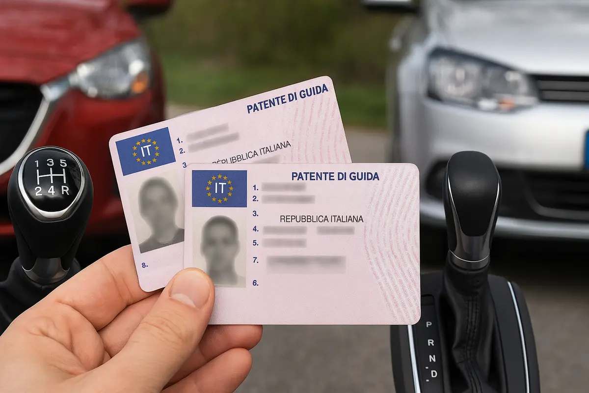 Patente B automatica o manuale: la differenza che incide davvero sulla guida futura