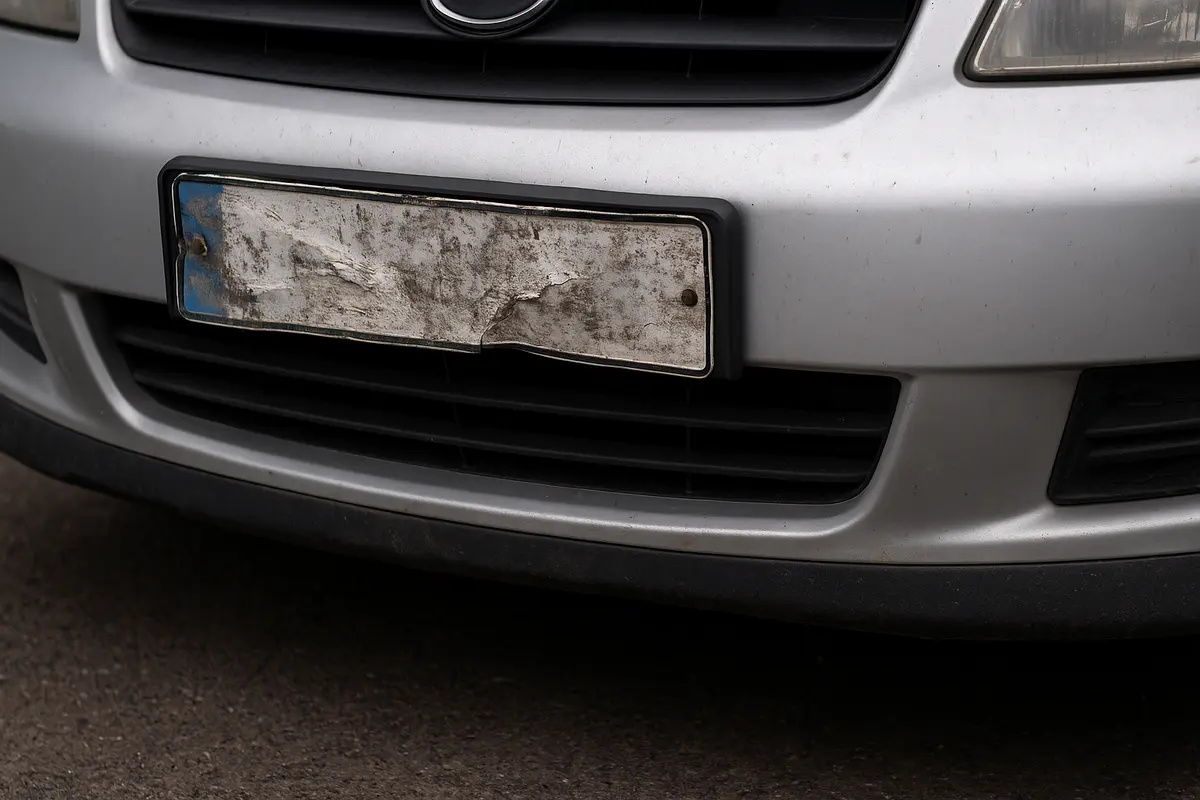 Targa dell’auto danneggiata o non leggibile: la sanzione poco conosciuta e come evitarla