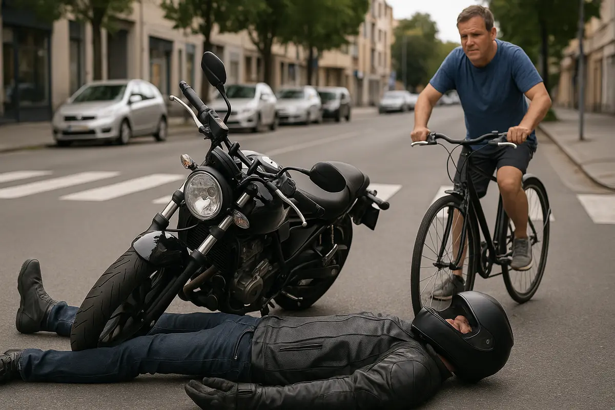 Incidenti tra moto e bici: chi ha la precedenza e cosa dice il Codice della Strada