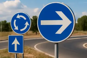 Frecce direzionali in rotonda: quale mettere all’uscita senza perdere punti