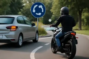 Chi ha la precedenza in rotonda tra auto e moto: la regola spesso fraintesa