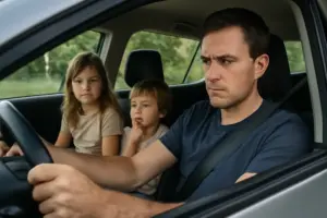 Bambini non allacciati in auto: la responsabilità che ricade sempre sul conducente
