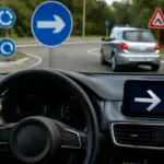 Freccia in rotonda: quando metterla e quale errore evitare all’uscita