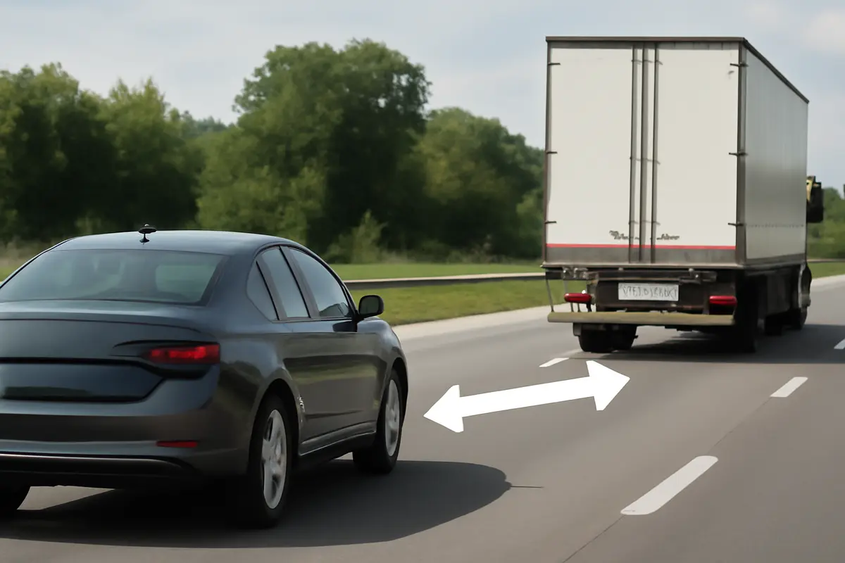 Distanza di sicurezza tra camion e auto: le differenze che evitano situazioni rischiose