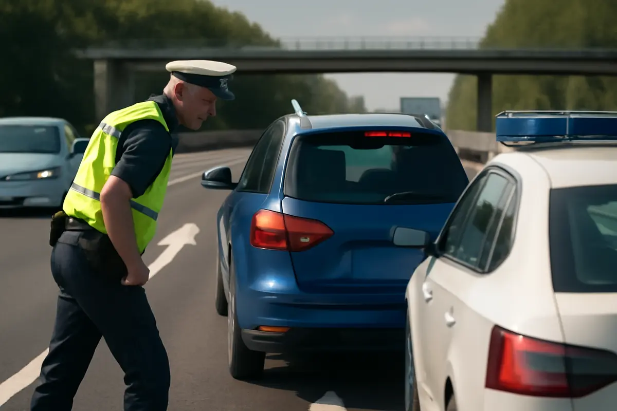 Cambio corsia in autostrada senza freccia: la sanzione che scatta sempre