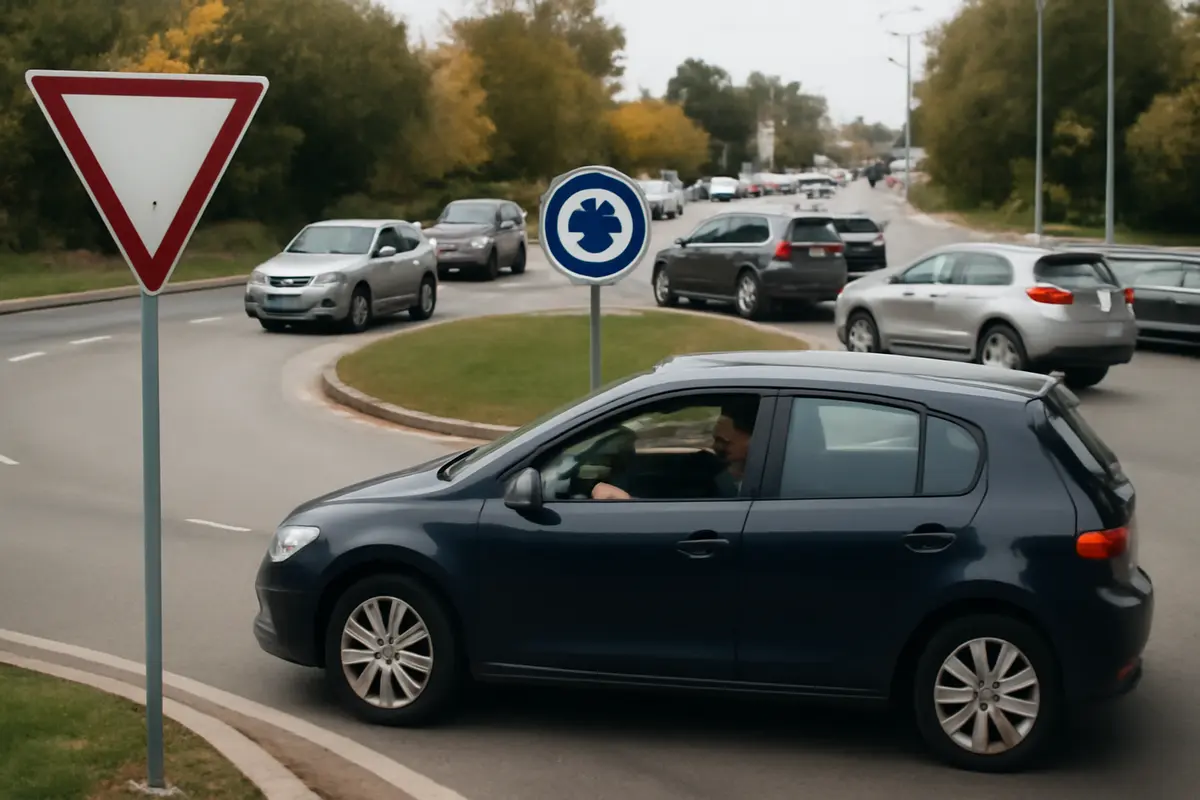 Entrare in rotonda con traffico intenso: la tecnica per non bloccare il flusso