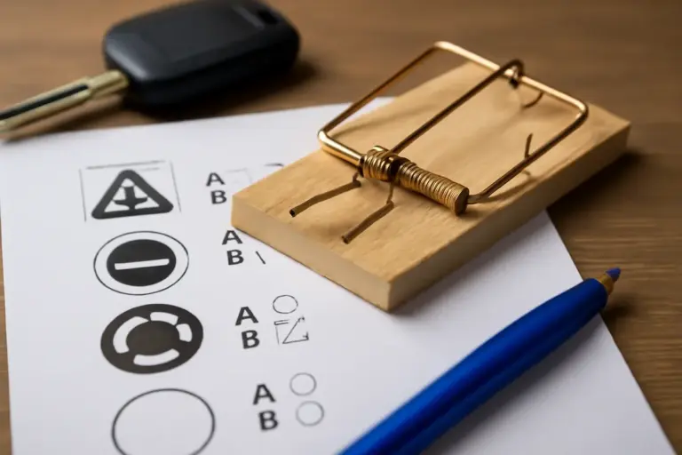 Errori frequenti nei quiz ministeriali patente B: la trappola più sottile da evitare