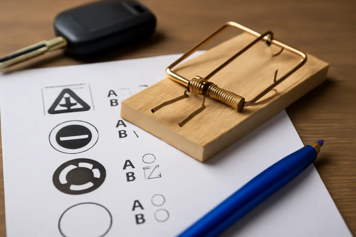 Errori frequenti nei quiz ministeriali patente B: la trappola più sottile da evitare